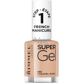 Rimmel London Super Gel French Manicure nail polish 093 Caramel Nude 12 ml