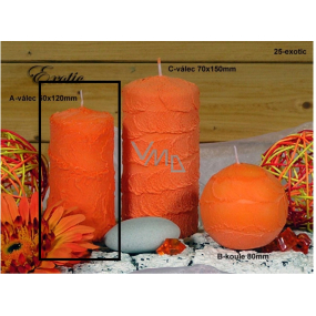 Lima Sirius Exotic scented candle orange cylinder 60 x 120 mm 1 piece