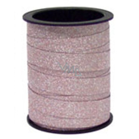 Ditipo Ribbon decorative tiffany spool pink-silver 10 mx 10 mm