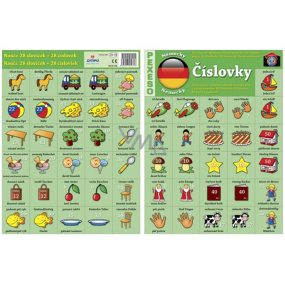 Ditipo Language Memory Game Numerals German 297 x 222 mm