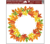 Non-adhesive window film autumn wreath no.4 30 x 30 cm