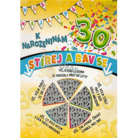 Nekupto Scratch card for birthday 32 x 23 cm 30 G 30 3356