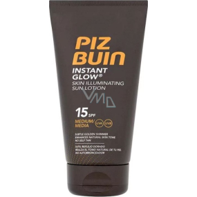 Piz Buin Instant Glow SPF15 Brightening Sun Lotion with Instant Radiant Effect 150 ml