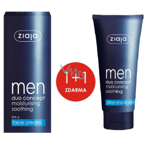 Ziaja Men Duo Concept moisturizing cream 50 ml + aftershave 75 ml, duopack