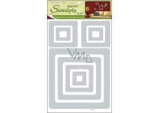 3D Wall Stickers Squares Eva Silver Glitter 41 x 29 x 0.4 cm