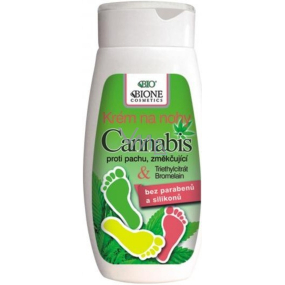 Bione Cosmetics Cannabis foot cream against odor, softening 250 ml