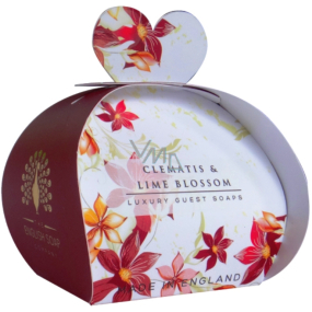English Soap Clematis and Linden Flower natural perfumed perfumed with shea butter 3 x 20 g