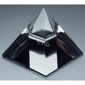 Glass pyramid with colored plating 40 mm