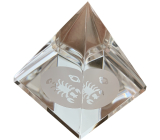 Glass pyramid clear, Cancer zodiac sign