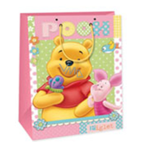 Ditipo Gift paper bag 18 x 10 x 22.7 cm Disney Winnie the Pooh, piggy bank, bow tie