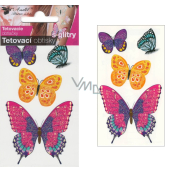 Glitter Tattoo Stickers Butterflies 10.5 x 6 cm