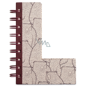 If Alphabooks Note Books L-shaped notebook 91 x 14 x 124 mm
