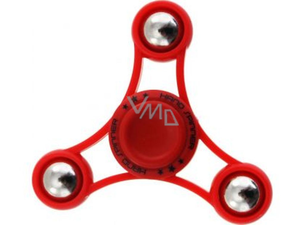 Fidget Spinner Gyro with balls anti-stress gadget red 6.5 x 6.5 cm - VMD  parfumerie - drogerie