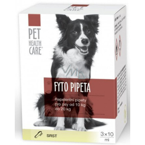 Pet Health Care Phytopipette Repellent pipette for dogs 10-20 kg 3 x 10 ml