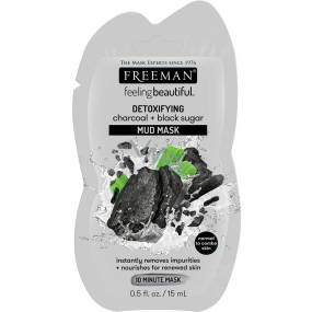 Freeman Feeling Beautiful Activated Carbon and Black Sugar Mud Face Mask for Normal to Combination Skin 15 ml