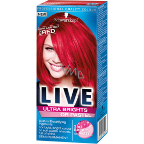 Schwarzkopf Live Ultra Brights or Pastel Hair Color 092 Pillar Box Red