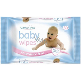 Cotton Tree Baby Wipes unscented wet wipes for children 80 pieces