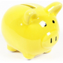 Albi Treasure chest small piglet Be like a pig in rye yellow 7 cm × 6.5 cm × 7.3 cm