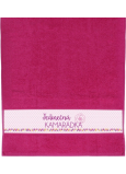 Albi Towel Unique friend pink 90 cm × 50 cm