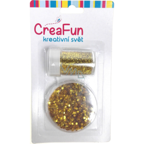 CreaFun Decorative glitter set of gold 2 tubes 8 g