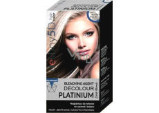 Professional Hair Care Destiny 5D Decolour Platinium white platinum hair bleach 40 g + 80 ml