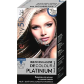 Professional Hair Care Destiny 5D Decolour Platinium white platinum highlighter for hair 40 g + 80 ml