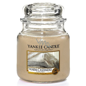 Yankee Candle Warm Cashmere - Warm cashmere scented candle Classic medium glass 411 g
