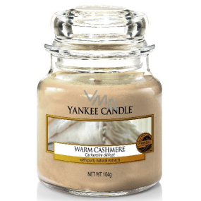 Yankee Candle Warm Cashmere - Warm cashmere scented candle Classic small glass 104 g