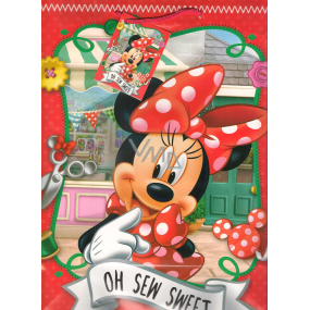 Ditipo Gift paper bag 26 x 13.7 x 32.4 cm Disney Minnie Oh Sew Sweet