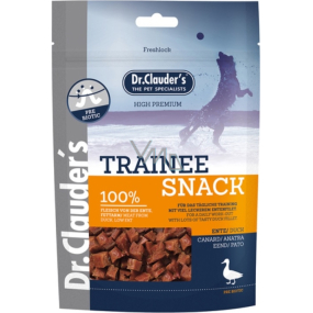 Dr. Clauders Trainee Snack Duck dried cubes meat supplementary food 100% meat for dogs 80 g