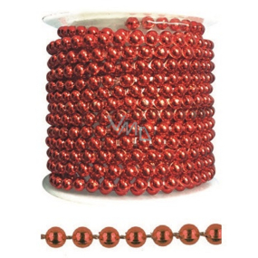 Red plastic chain, decorative 3 m