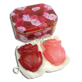 Kappus Rose luxury soap with natural gift oils in a jar of 2 x 100 g