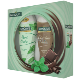 Palmolive Mint Shake shower gel 250 ml + Chocholate shower gel 250 ml, cosmetic set