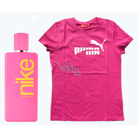 Nike Pink Woman eau de toilette 100 ml + Puma T-shirt, gift set