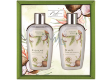 Bohemia Gifts Coconut emollient shower gel 250 ml + hair shampoo 250 ml, cosmetic set