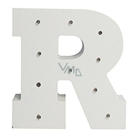 Nekupto Wooden LED letter R decoration 16 cm