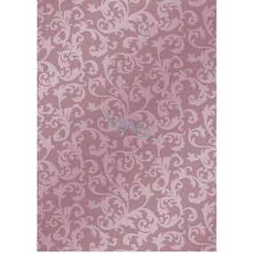 Ditipo Gift wrapping paper 70 x 200 cm Christmas pink lace pattern 2061002