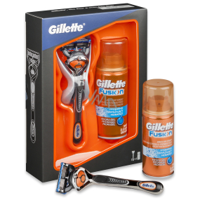 Gillette Fusion ProGlide Flexball shaving stand + Shaving Gel 75 ml, cosmetic set, for men