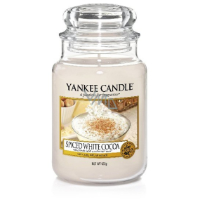 Yankee Candle Spice White Cocoa - Spicy white cocoa scented candle Classic large glass 623 g