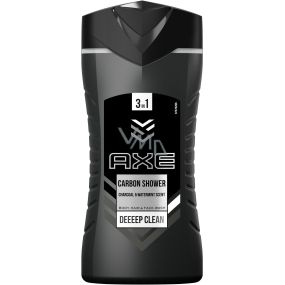 Ax Carbon Shower Deep Clean 3 in 1 shower gel for body, hair and face for men 250 ml
