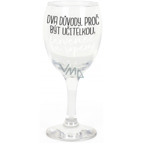 Albi My Bar Wine glass Two reasons to be a teacher 220 ml