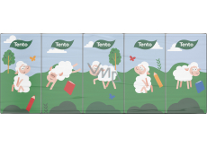 These Kids Sheep hygienic tissues made from pure cellulose 3-ply 10 x 10 pieces