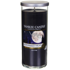 Yankee Candle Midsummers Night - Summer night scented candle Decor large cylinder glass 75 mm 566 g