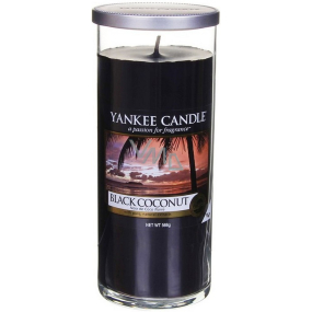 Yankee Candle Black Coconut Décor large cylinder glass 75 mm 566 g