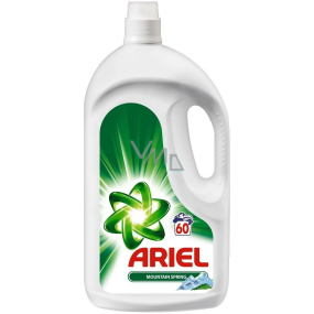 Ariel Mountain Spring liquid washing gel for clean and fragrant laundry without stains 60 doses 3.9 l