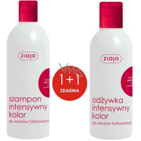 Ziaja Intensive color shampoo for colored hair 400 ml + Intensive color conditioner for colored hair 200 ml, duopack