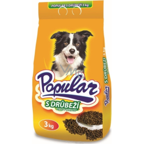 Popular With poultry complete dog food 3 kg
