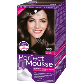 Schwarzkopf Perfect Mousse Permanent Foam Color hair color 365 Chocolate fondant