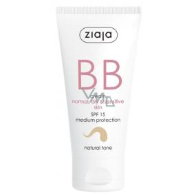 Ziaja BB SPF 15 Cream for Normal, Dry, and Sensitive Skin 02 Natural 50 ml