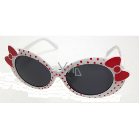 Dudes & Dudettes Sunglasses for children with red polka dots and bow JK414